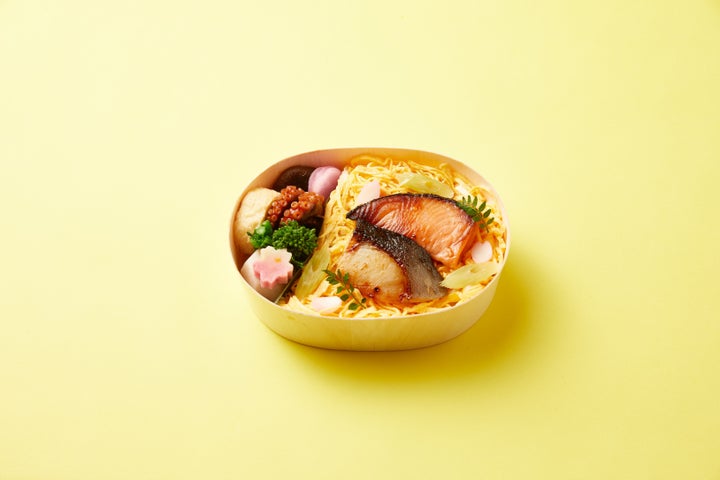〈魚久〉 炭火焼粕漬と春の筍ご飯弁当2,160円