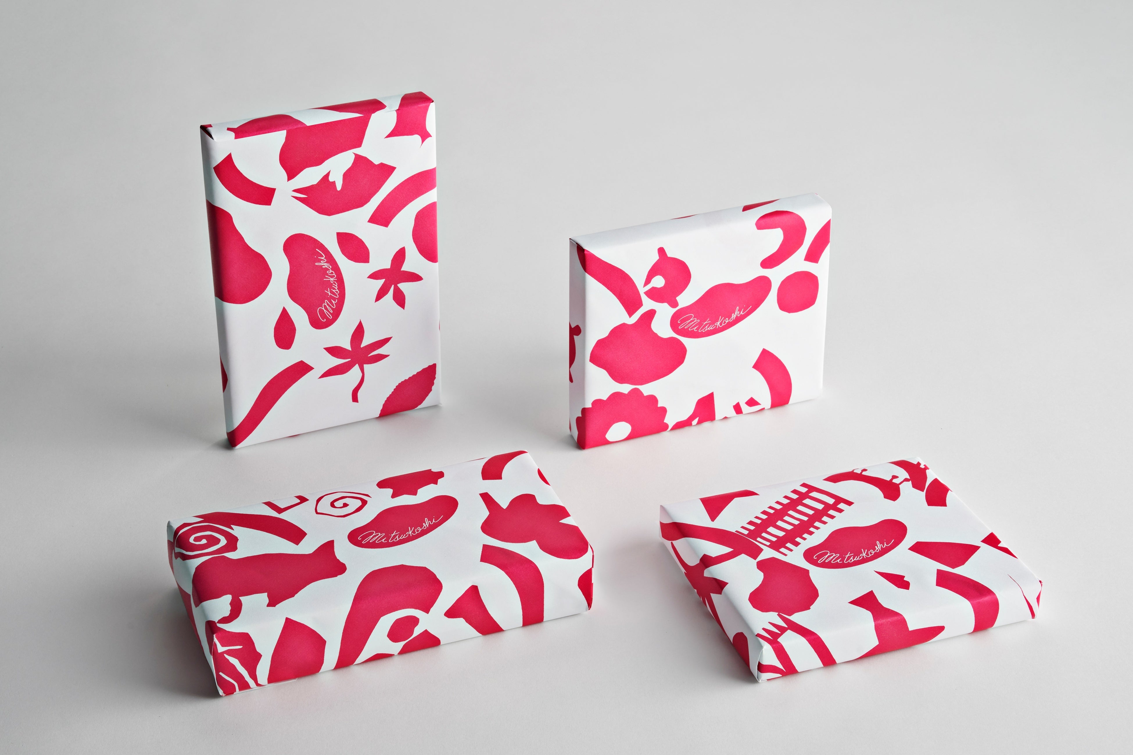 日本橋三越本店で使用予定の子どもたちがデザインした包装紙