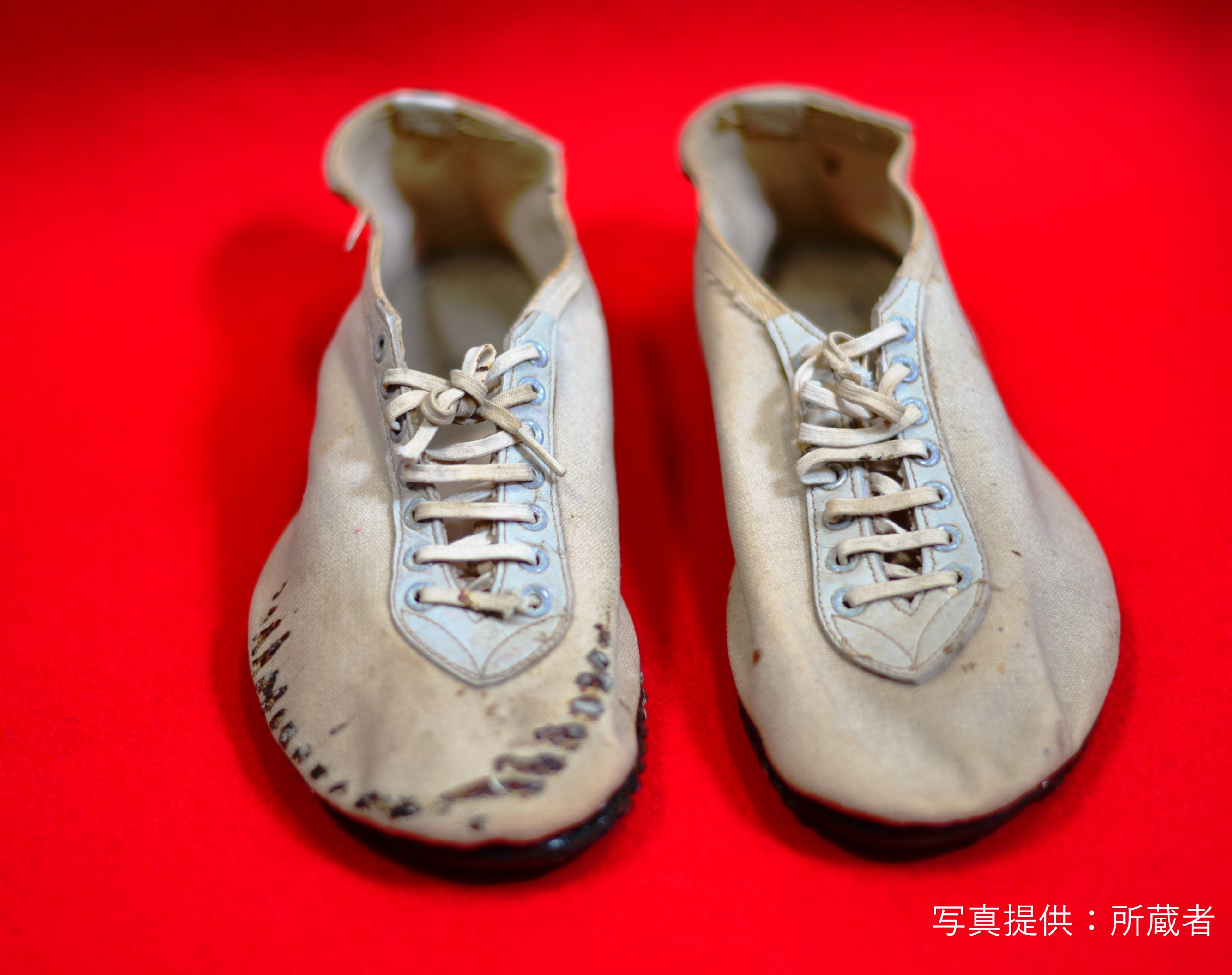 金栗四三のマラソンシューズ（個人蔵）