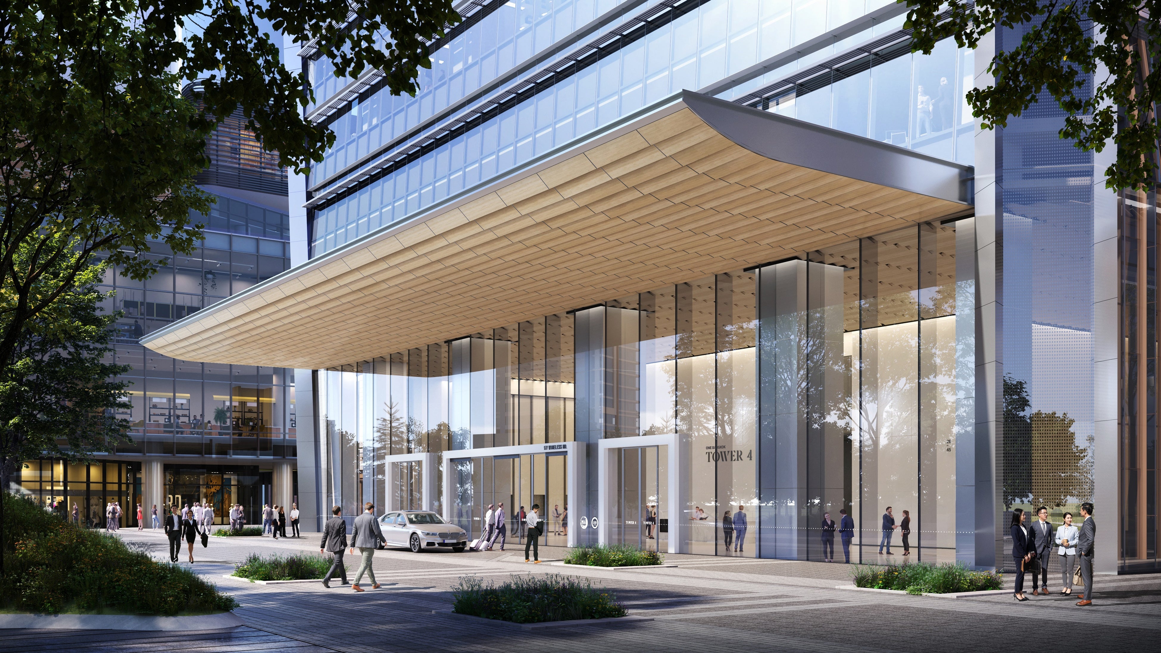 オフィス棟「Tower4」 エントランス外観　※画像はイメージです