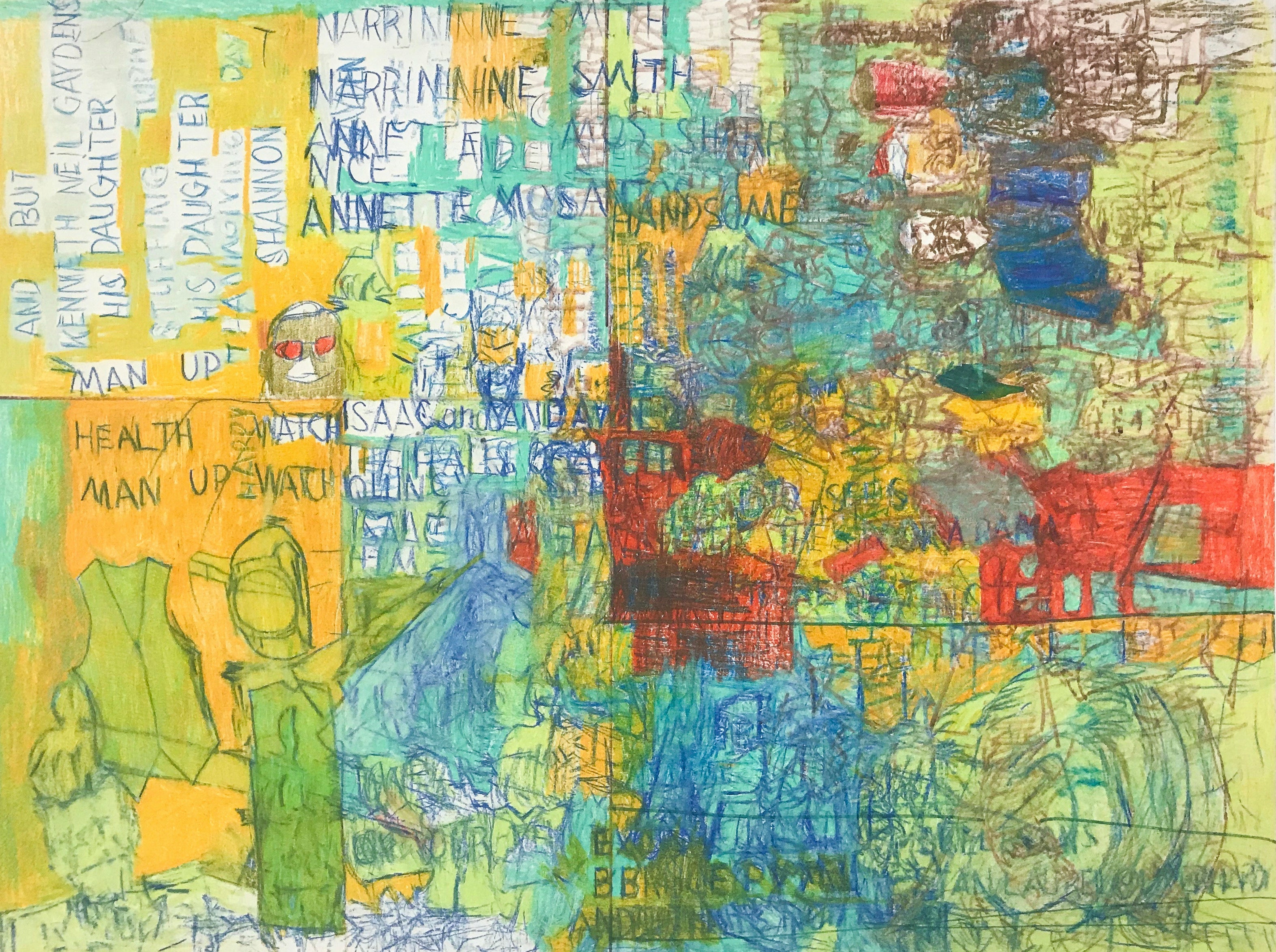 Garrol Gayden 2016 Mixed media on paper