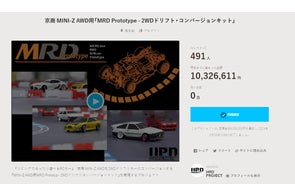 HRDプロジェクト】京商 MINI-Z AWDのコンバージョンモデルとなる HRDプロジェクト】京商 MINI-Z AWDのコンバージョンモデルとなる