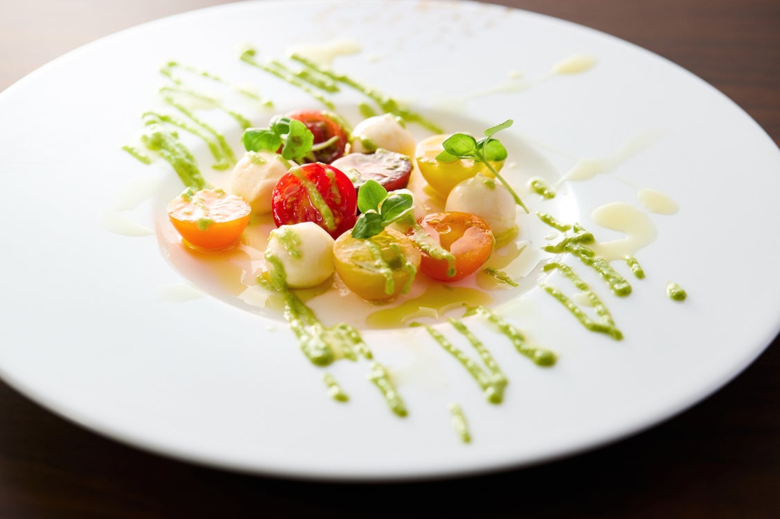 カラフルトマトのカプレーゼ