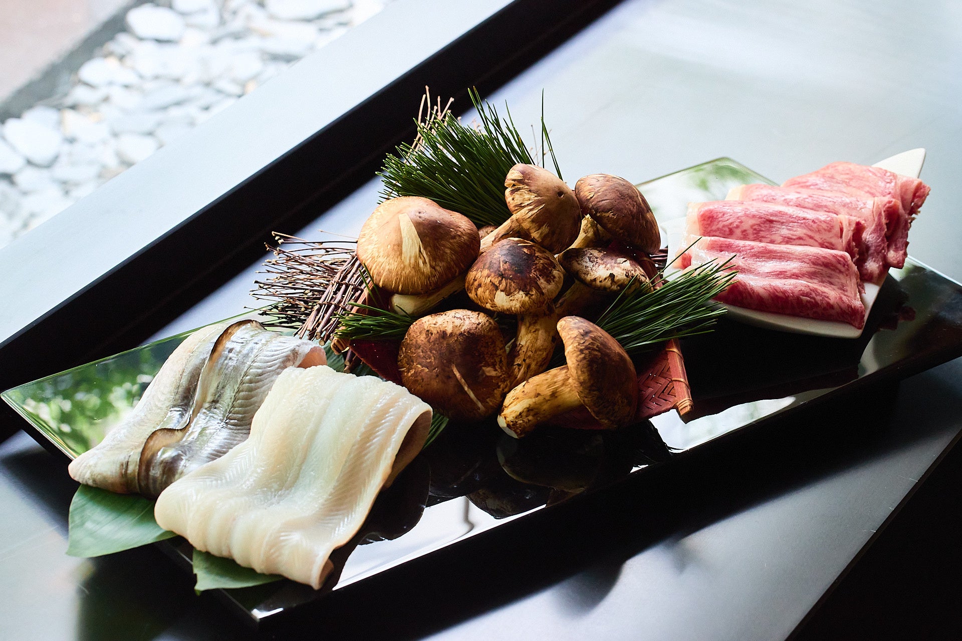 「鱧・松茸・牛会席」