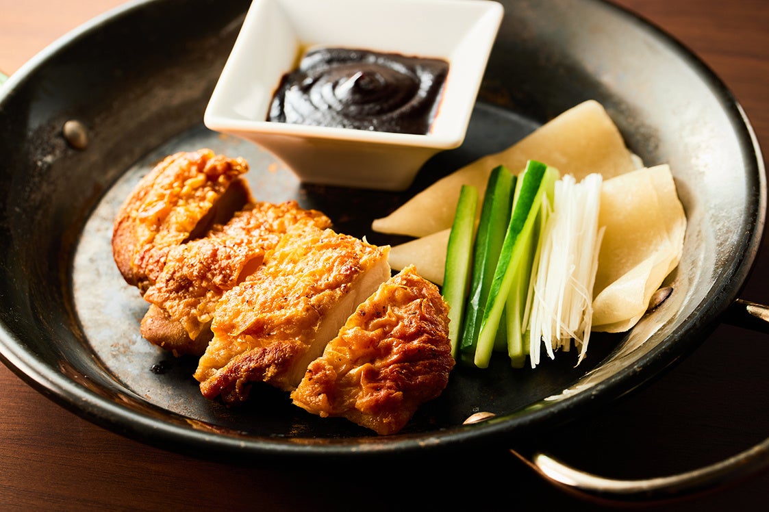 大山鶏の北京ダック風