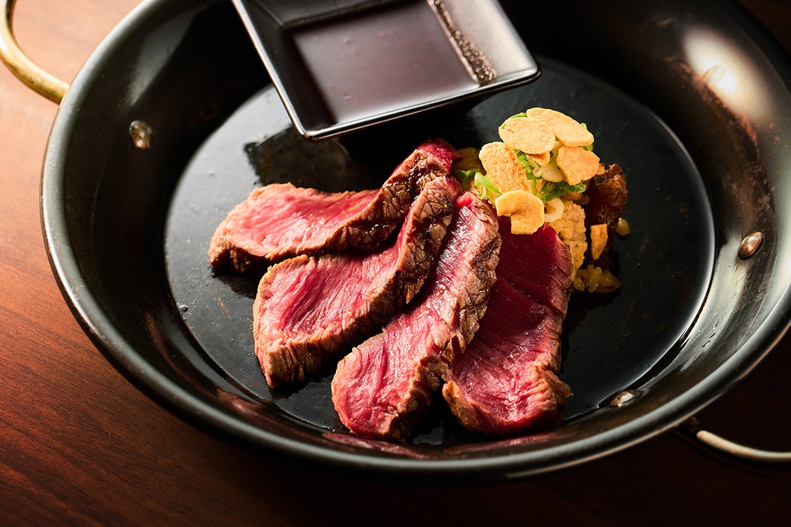 カナダ産リブアイロールのグリルステーキ