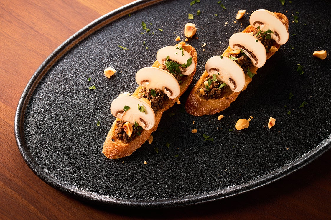 マッシュルームのブルスケッタトリュフ風味