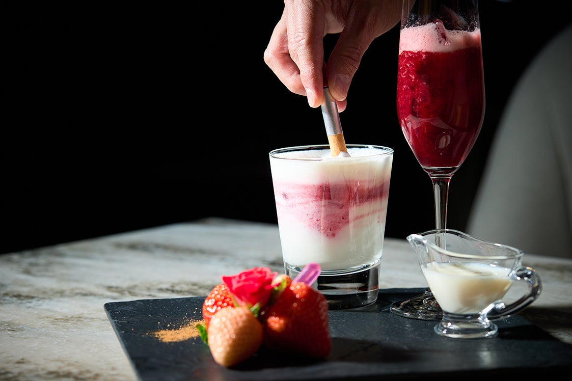 バレンタインペアカクテル