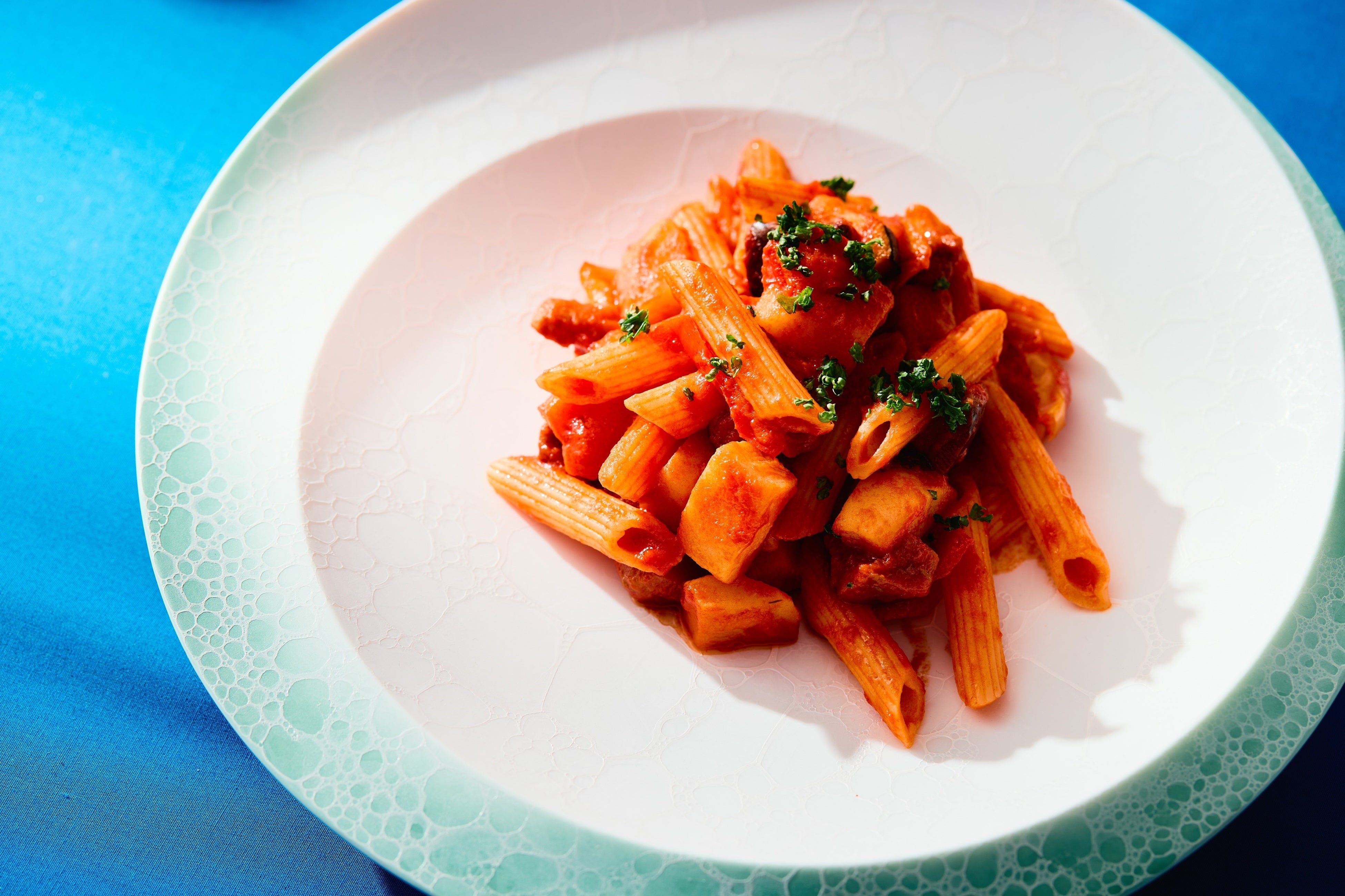 カポナータのショートパスタ