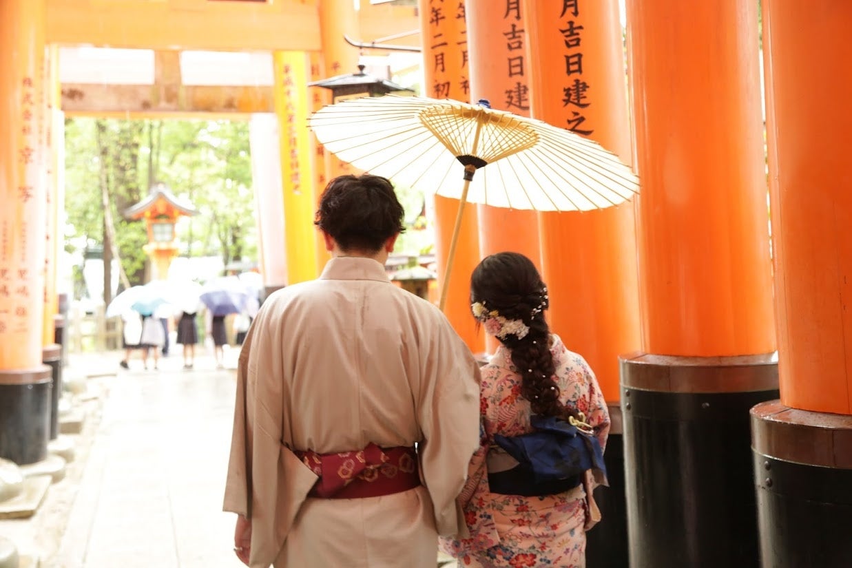 「レンタルきもの岡本」の着物