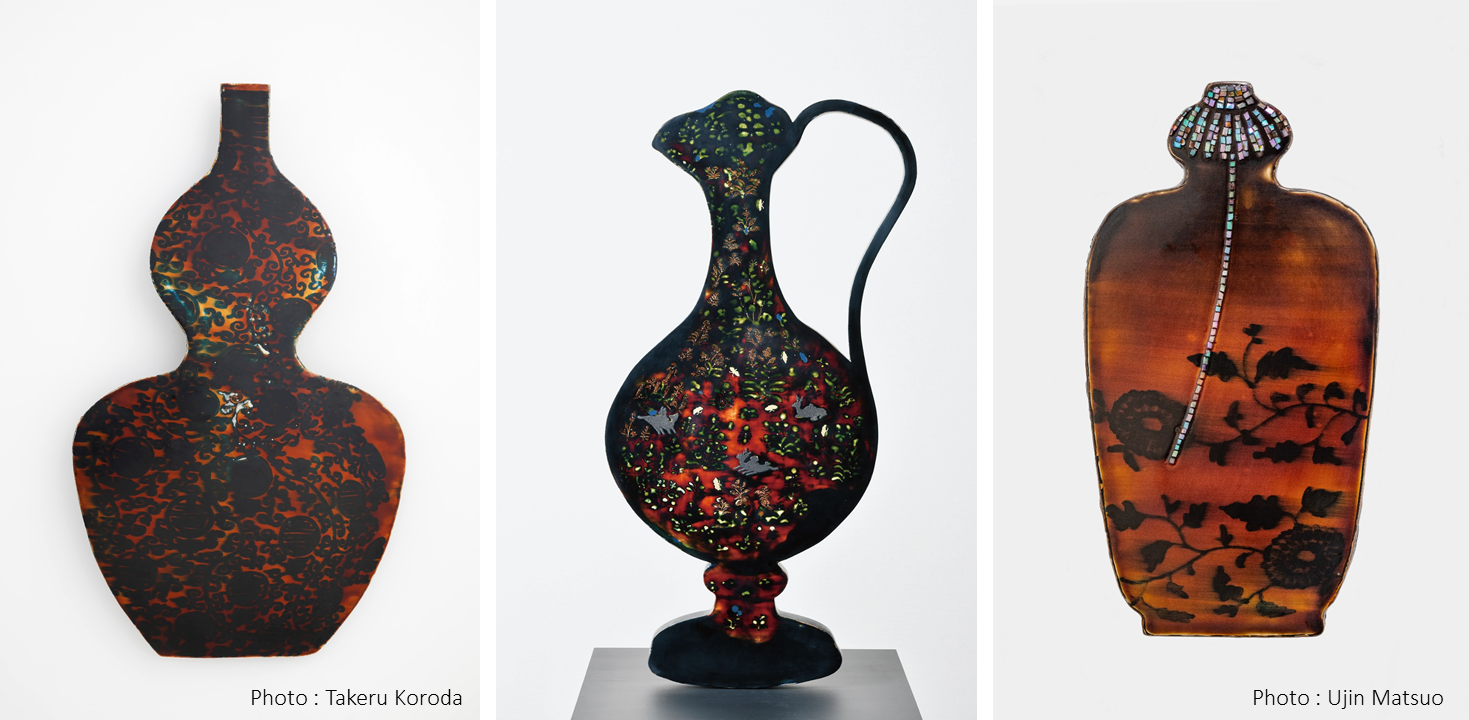 ホテルのアートギャラリーにて、漆芸作家・森山 佐紀の個展を開催