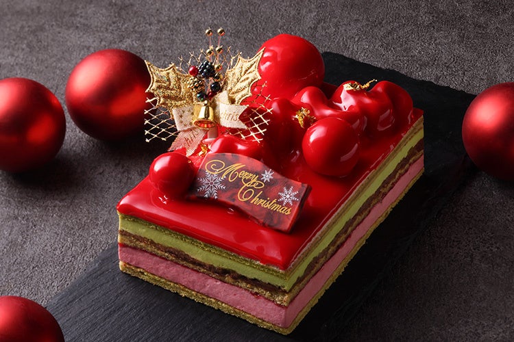 クリスマスのひとときを華やかに彩る『ノエル・ルージュ~オウミ木イチゴ&ピスターシュ』(イメージ)