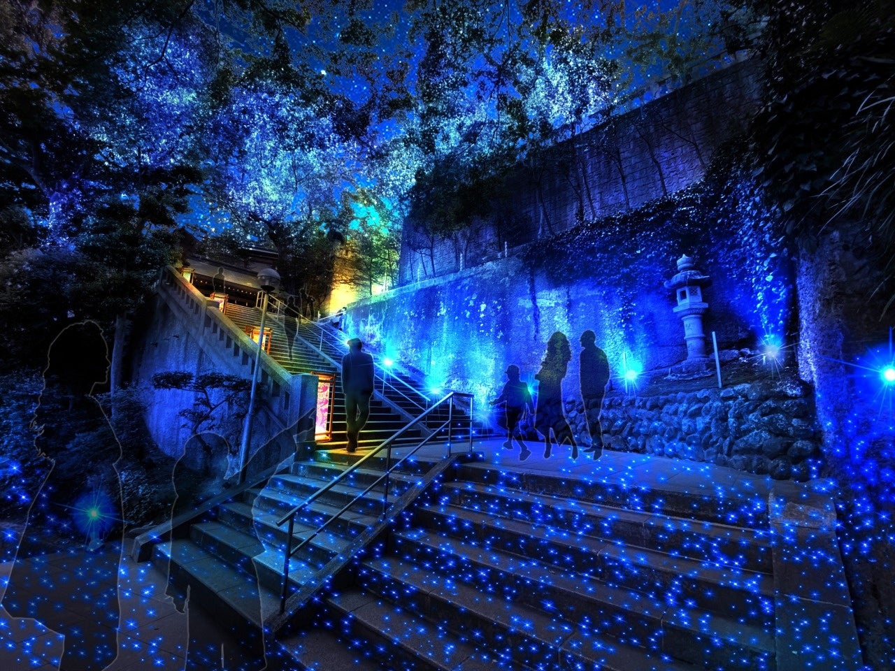 瑞心門から辺津宮へ