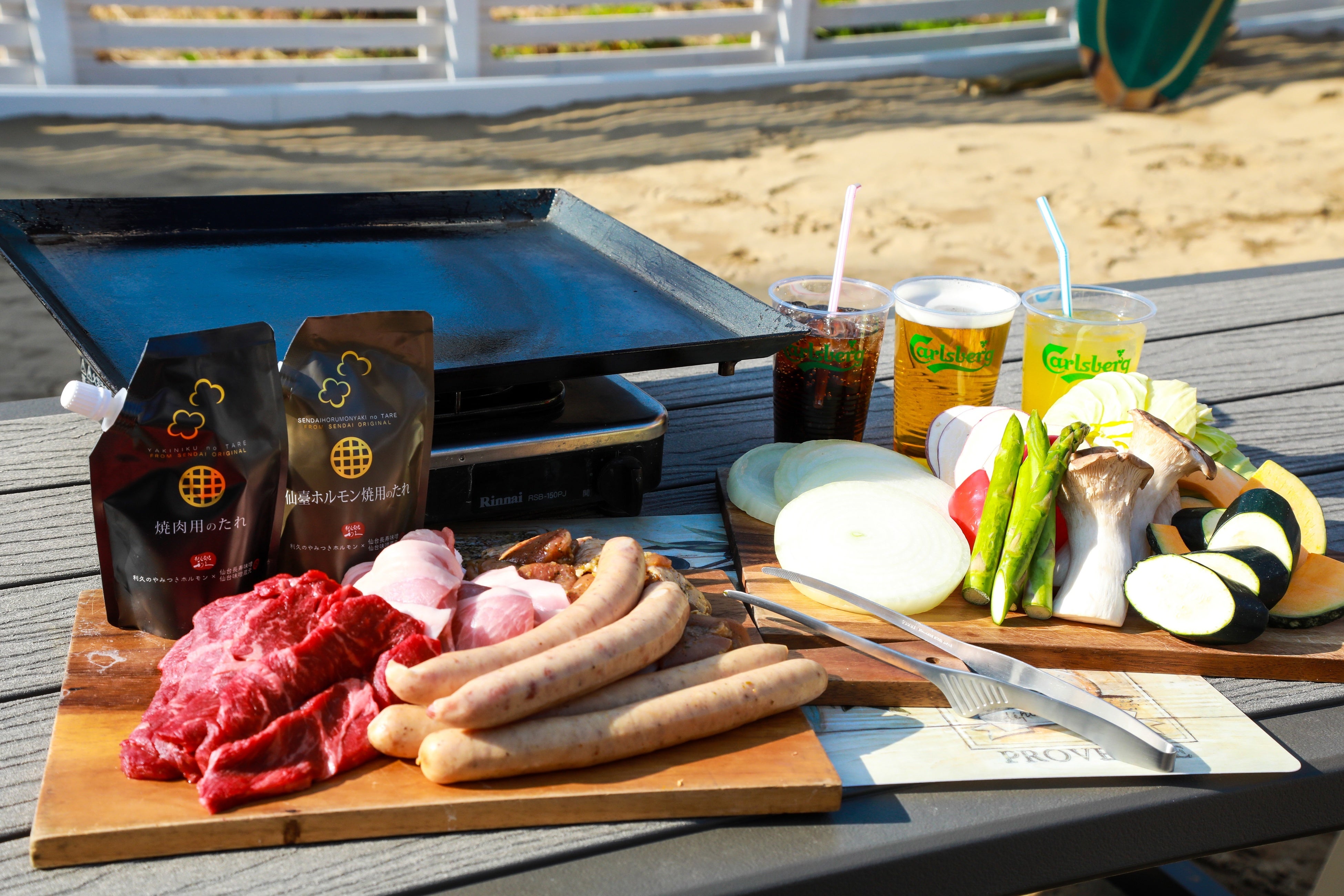 自慢のグリルバーベキューを楽しめます!!