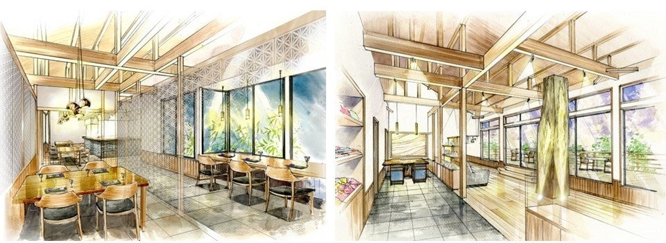 リニューアル後のお食事処