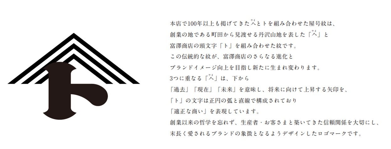 新しいロゴの説明（従業員に配布した「富澤商店らしさの本」より）