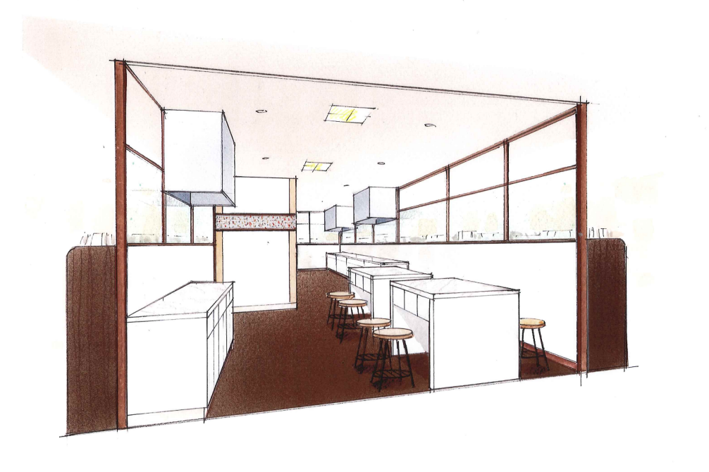 レンタルキッチンスペースイメージ 机の引き出しには様々な調理器具が用意されています