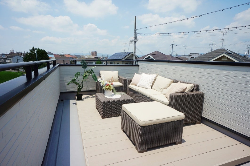 ルーフテラスのある家「おうちパーティー」