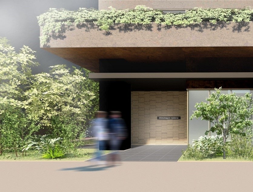 外観イメージパース（有料老人ホーム入口）