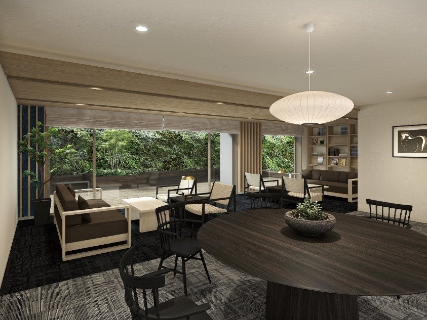 内観イメージパース（有料老人ホーム共用部）