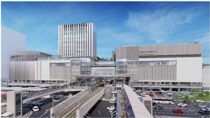 ※完成イメージ（広島駅南口広場の再整備等推進協議会ホームページより）