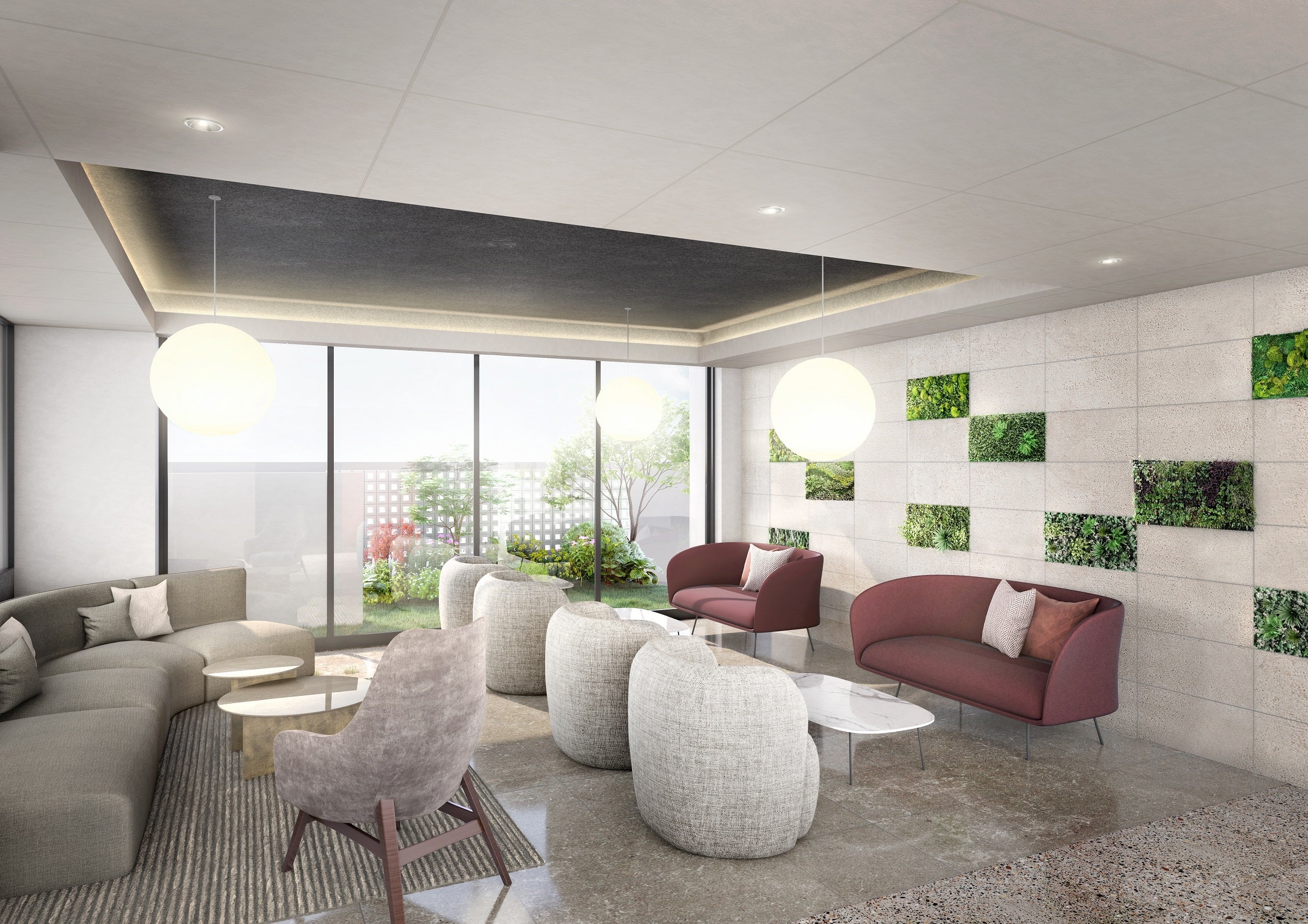 エントランスラウンジイメージパース　