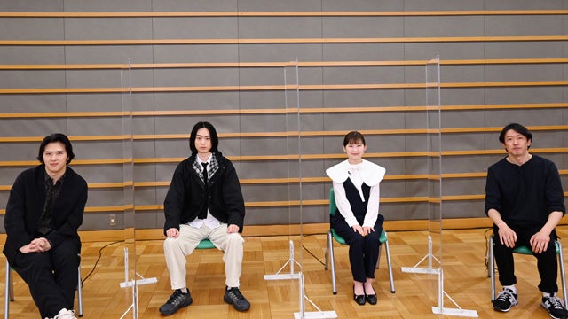 （左から）尾上松也、菅田将暉、伊藤沙莉、筒井道隆