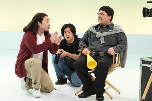 （左から）賀屋壮也、野田クリスタル、村上 （C）フジテレビ