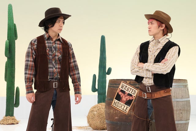 「筋肉社会」 (左から)りんたろー。、兼近大樹、賀屋壮也、野田クリスタル (C)フジテレビ