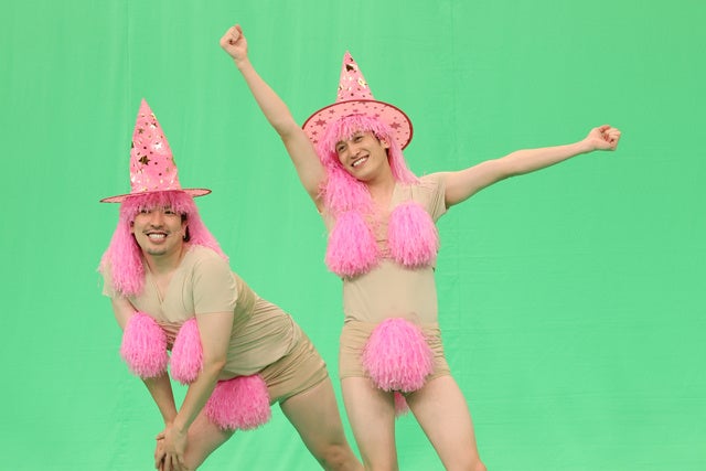 「ポンポンくん」 （左から）りんたろー。、兼近大樹 （C）フジテレビ