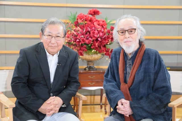 （左から）杉田成道、仲代達矢 （C）フジテレビ