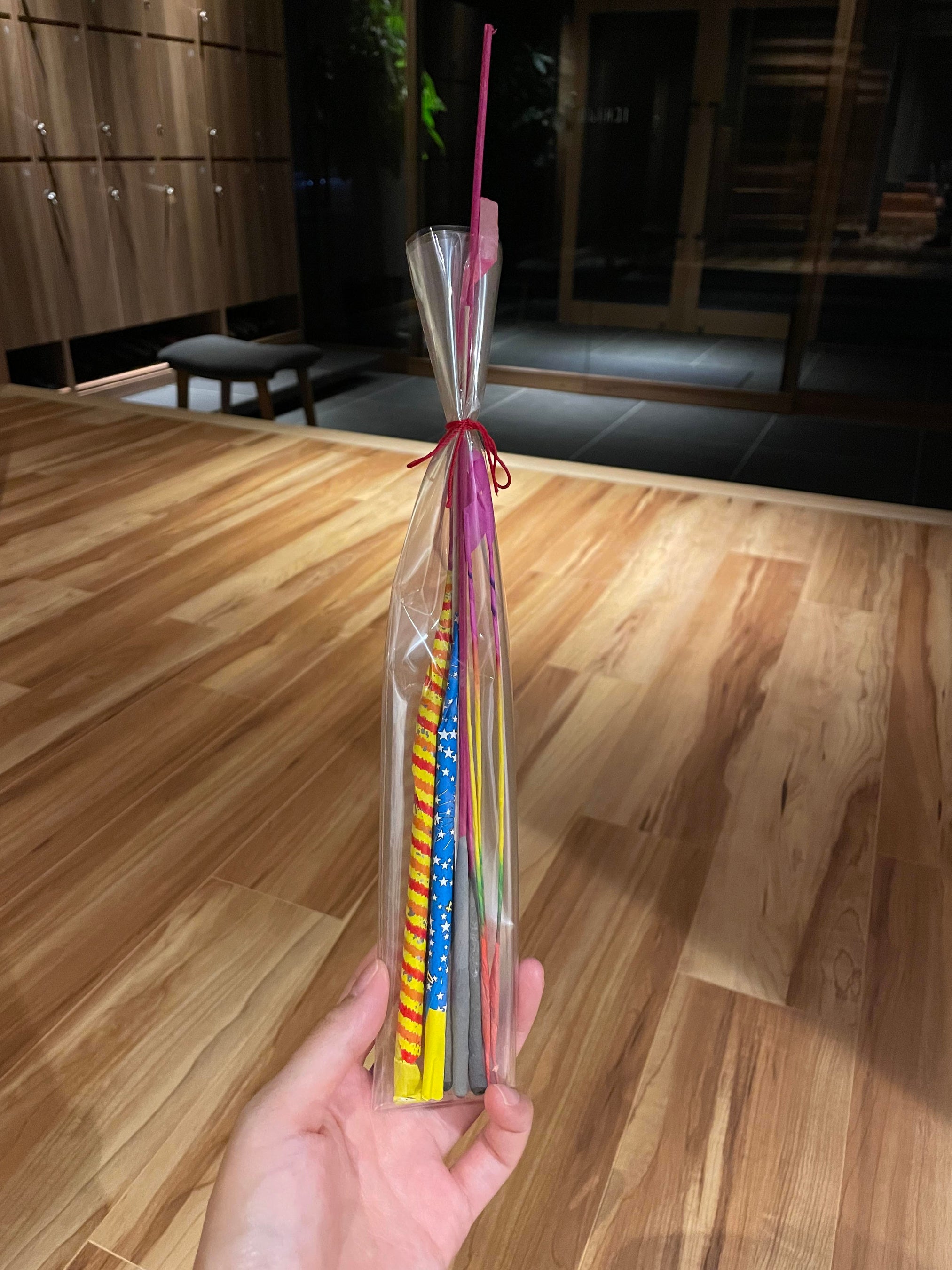 手持ち花火のプレゼント