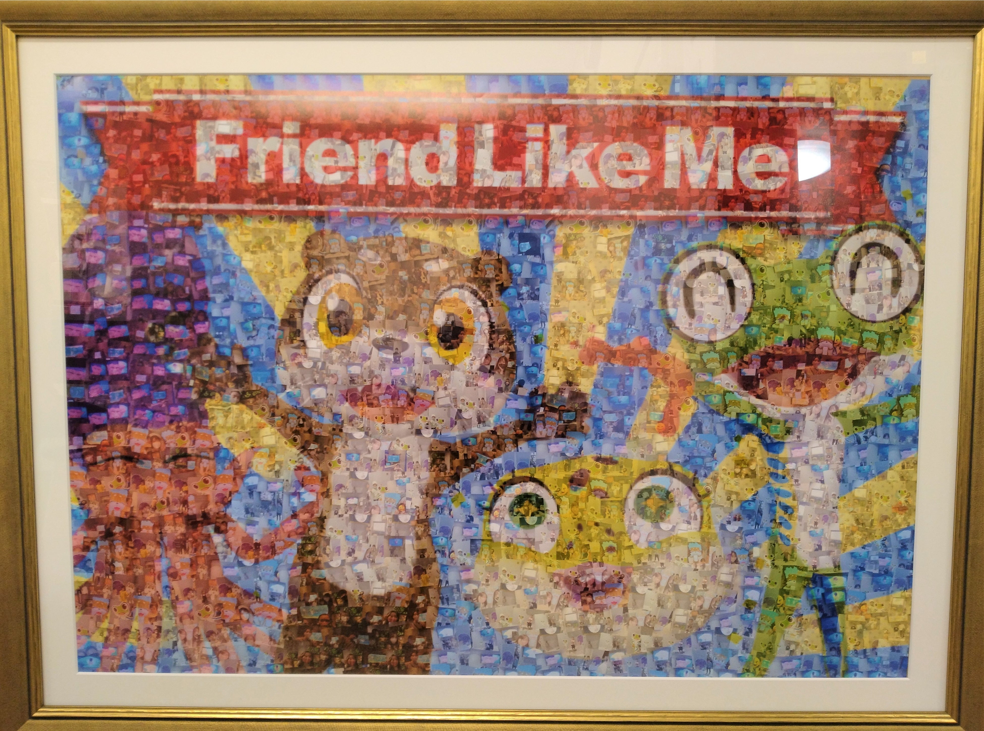 お客様の写真で制作したフォトモザイクアート