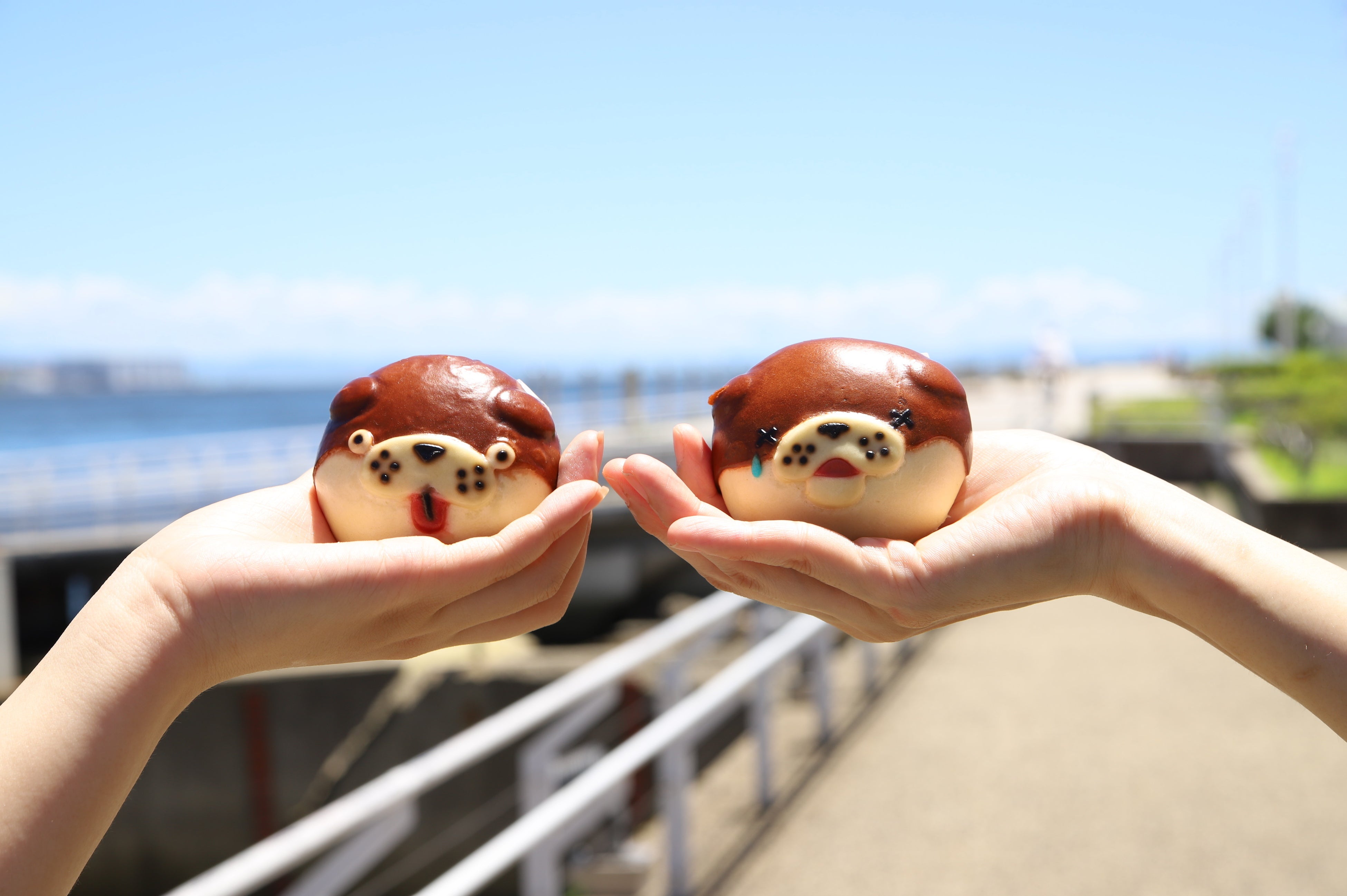 手のりカワウソまん