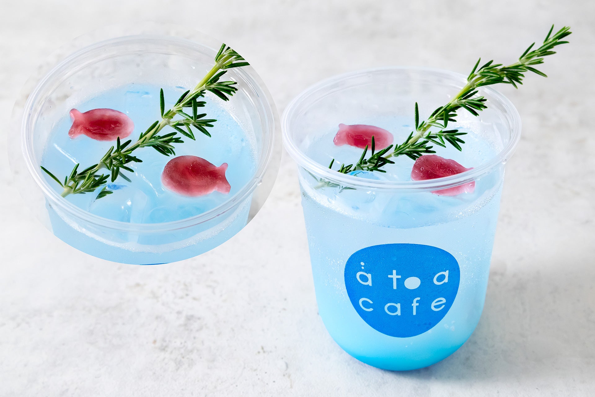 赤いお魚の水槽ソーダ