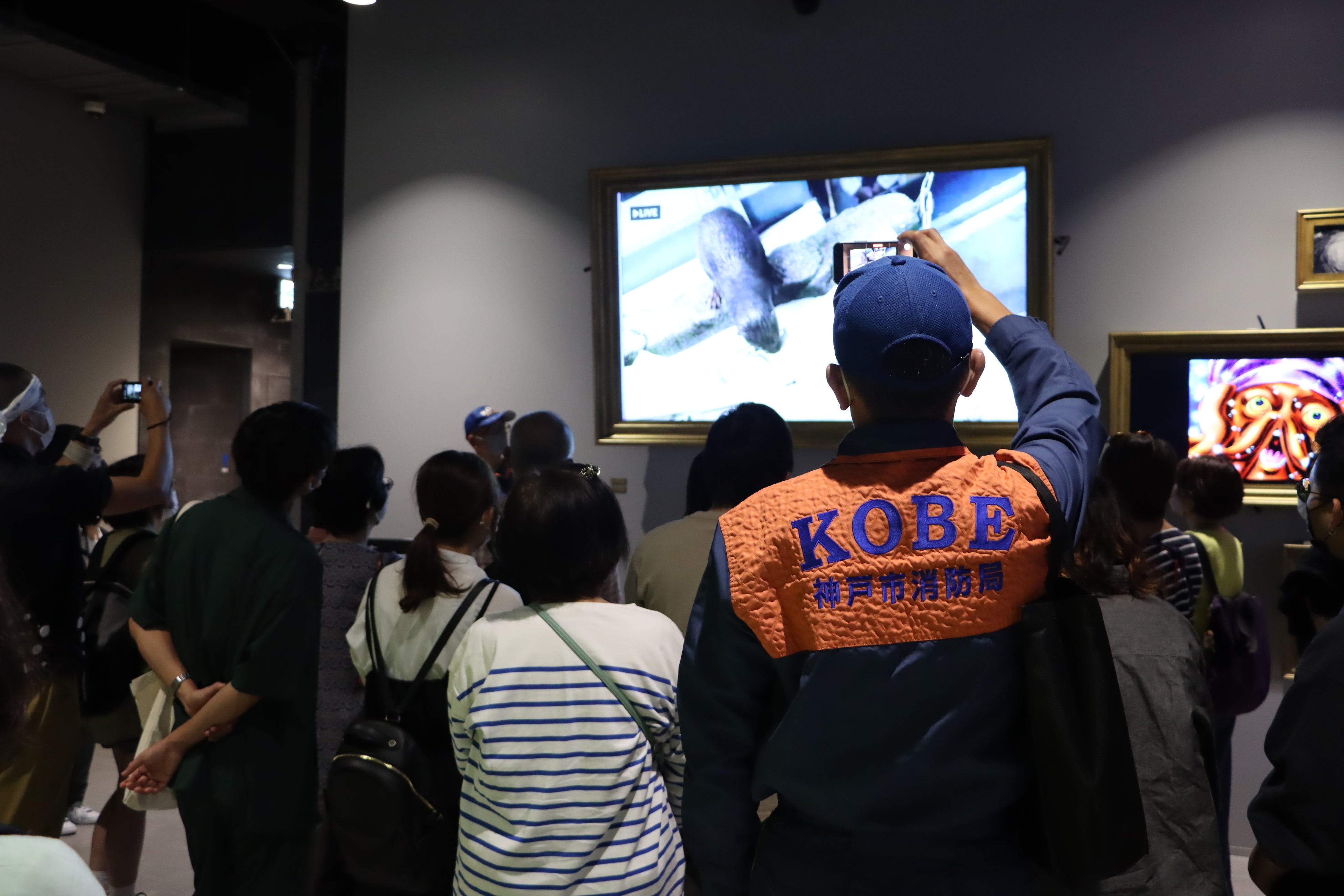 神戸市消防局の方も見守ります