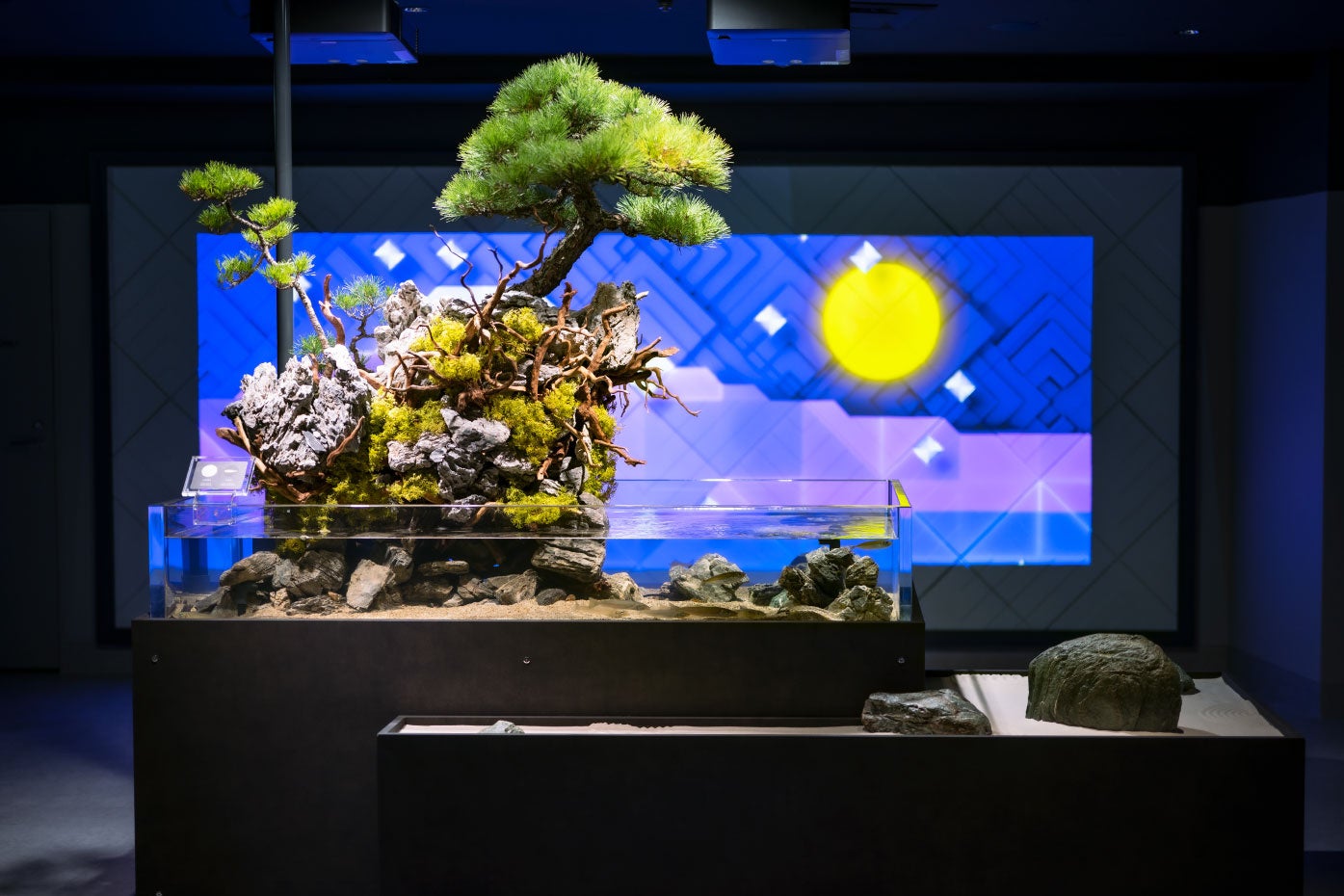 三保の松原をイメージしたウェルカムゾーン水槽