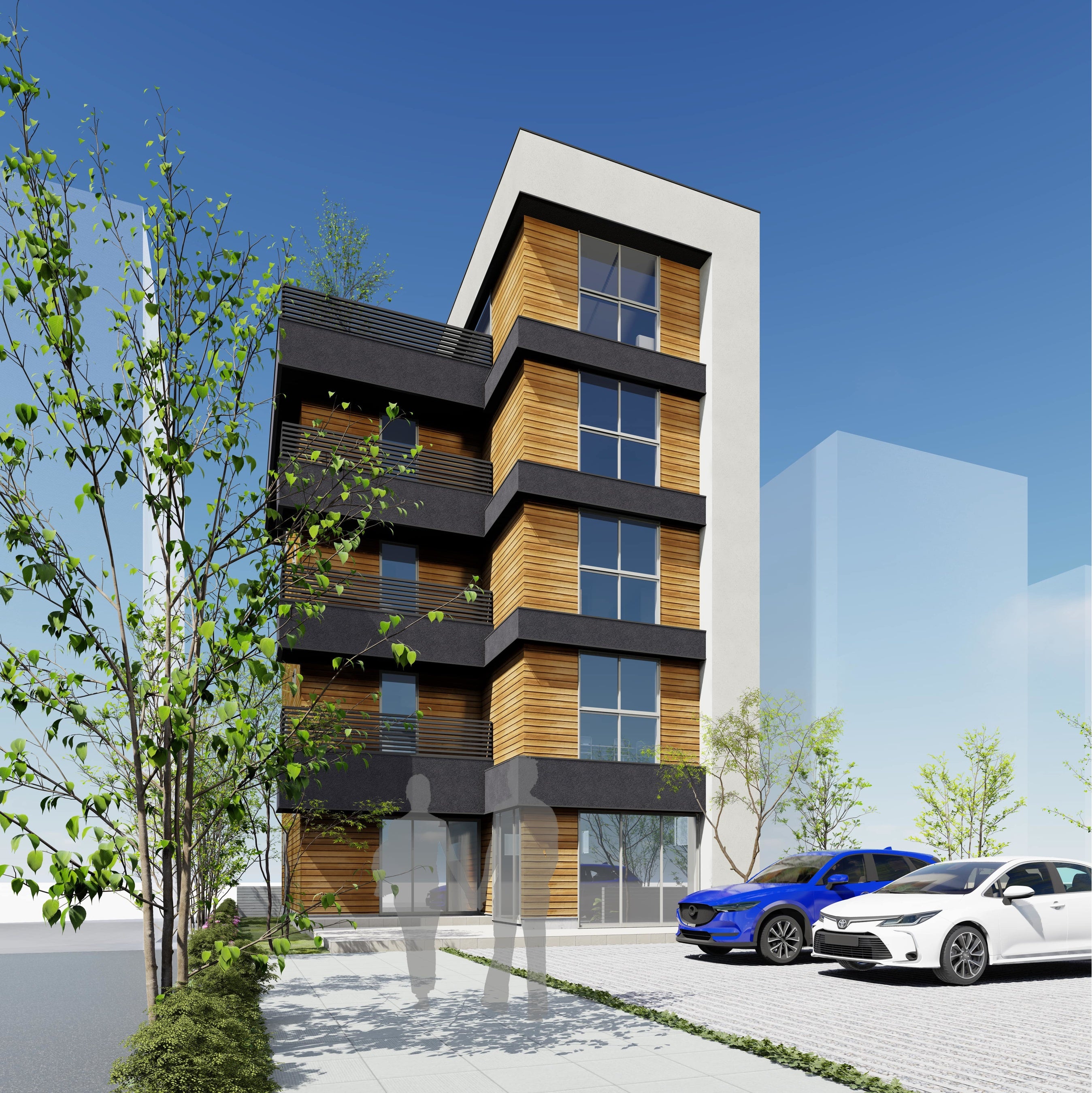 5階建てモデルハウス外観イメージ