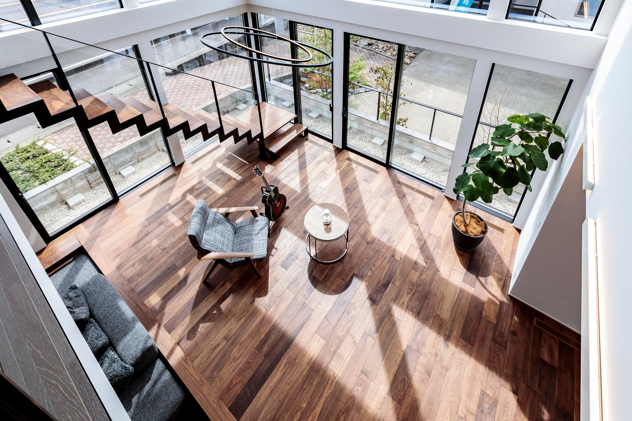 剛木造で実現する仕切りの無い大空間、大開口のイメージ①