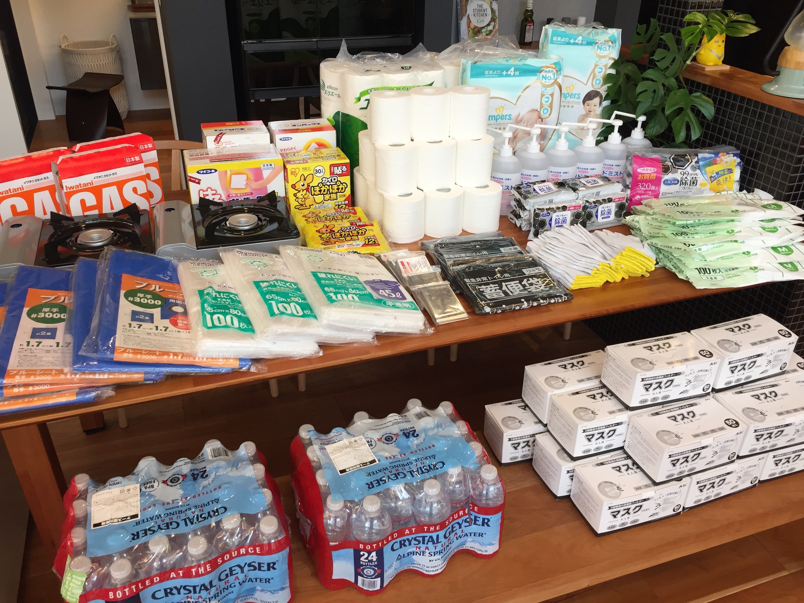 住宅展示場に備えている災害備蓄品