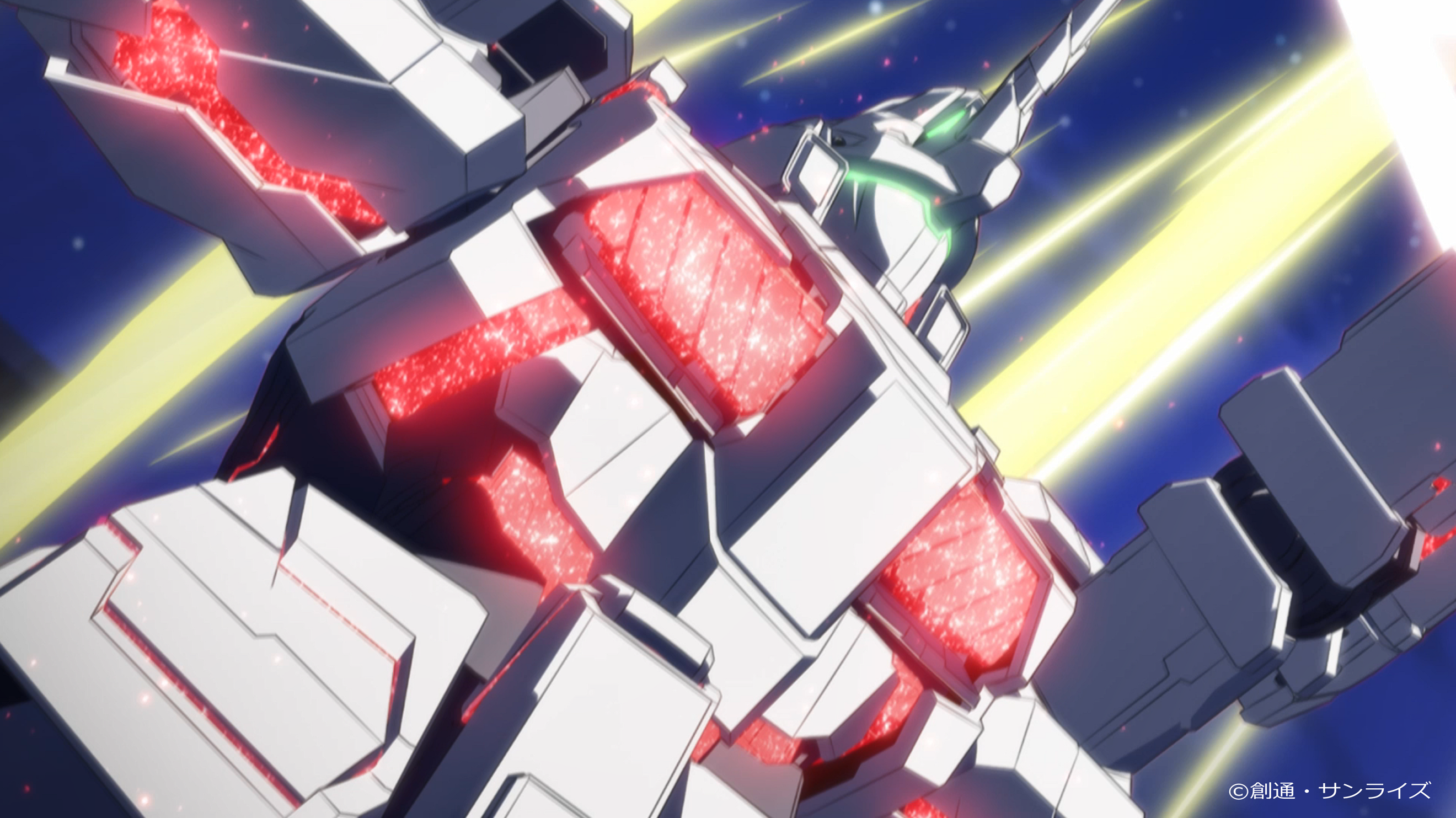 メインのMSをアニメーション可能にするためにリギングを行いました。ユニコーンガンダムの変形機構については専用モデルを別途作成しカットに応じて使い分けを行っています。