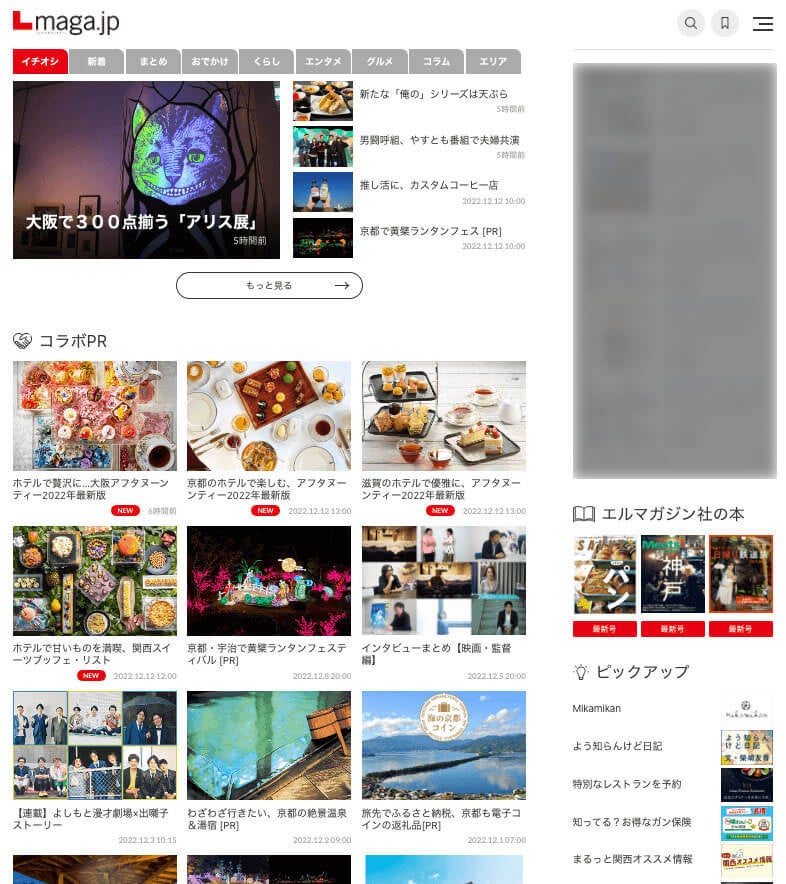 Lmaga.jpトップページのイメージ