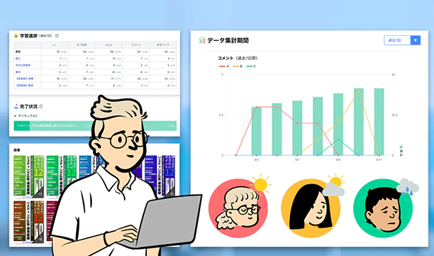 進捗管理や理解度を見える化