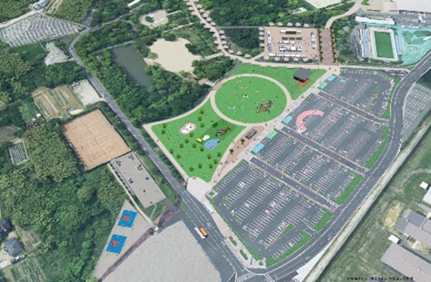 〈日岡山公園整備イメージ図〉