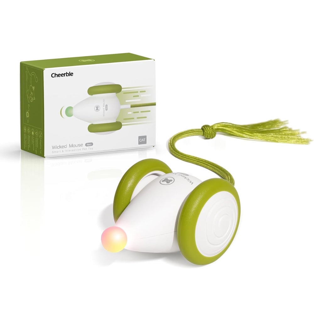 【7月大型電商促銷連動特別企劃】自動電動貓咪玩具『Cheerble 頑皮鼠 Neo』限時優惠價。360°不可預測移動與專利防纏繞輪胎,突破室內玩耍極限!