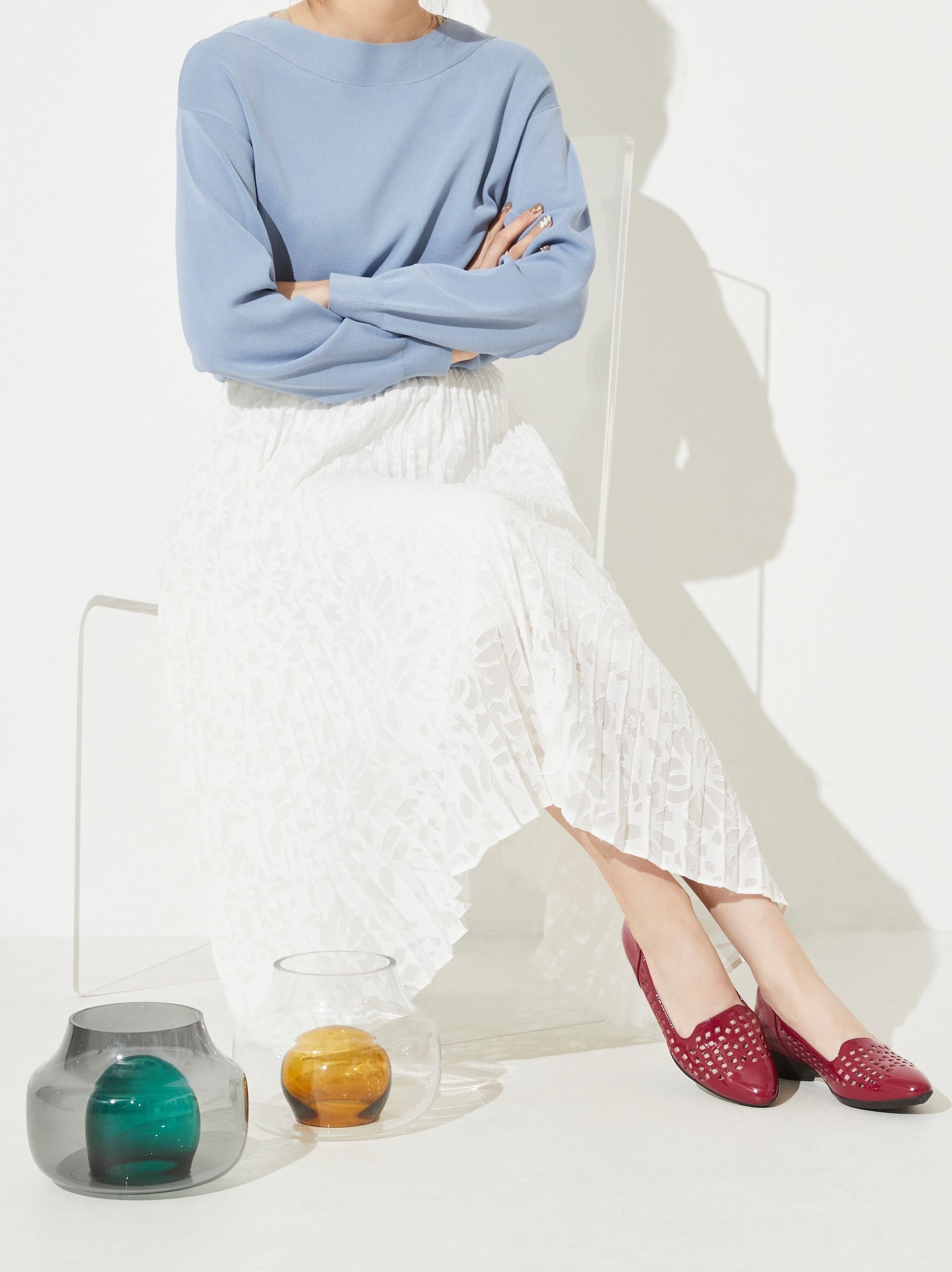 カットワークパンプニーカー