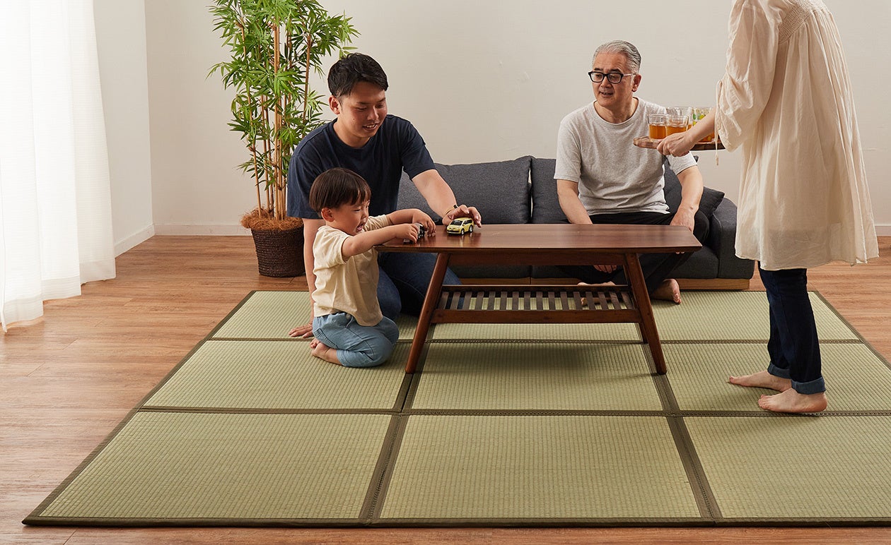 普段使いとしてリビングやキッズスペースに。