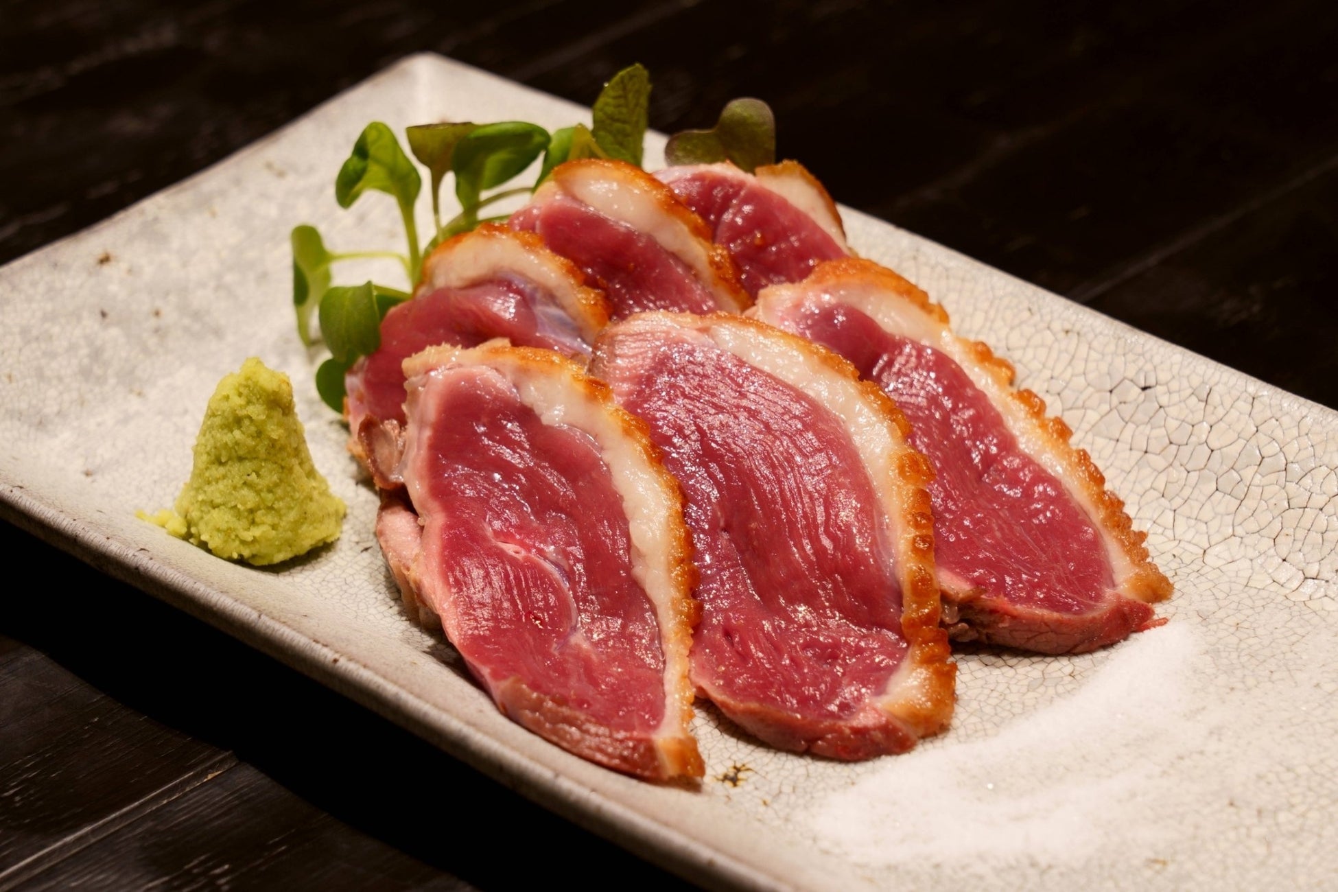 【国産鴨のタタキ】