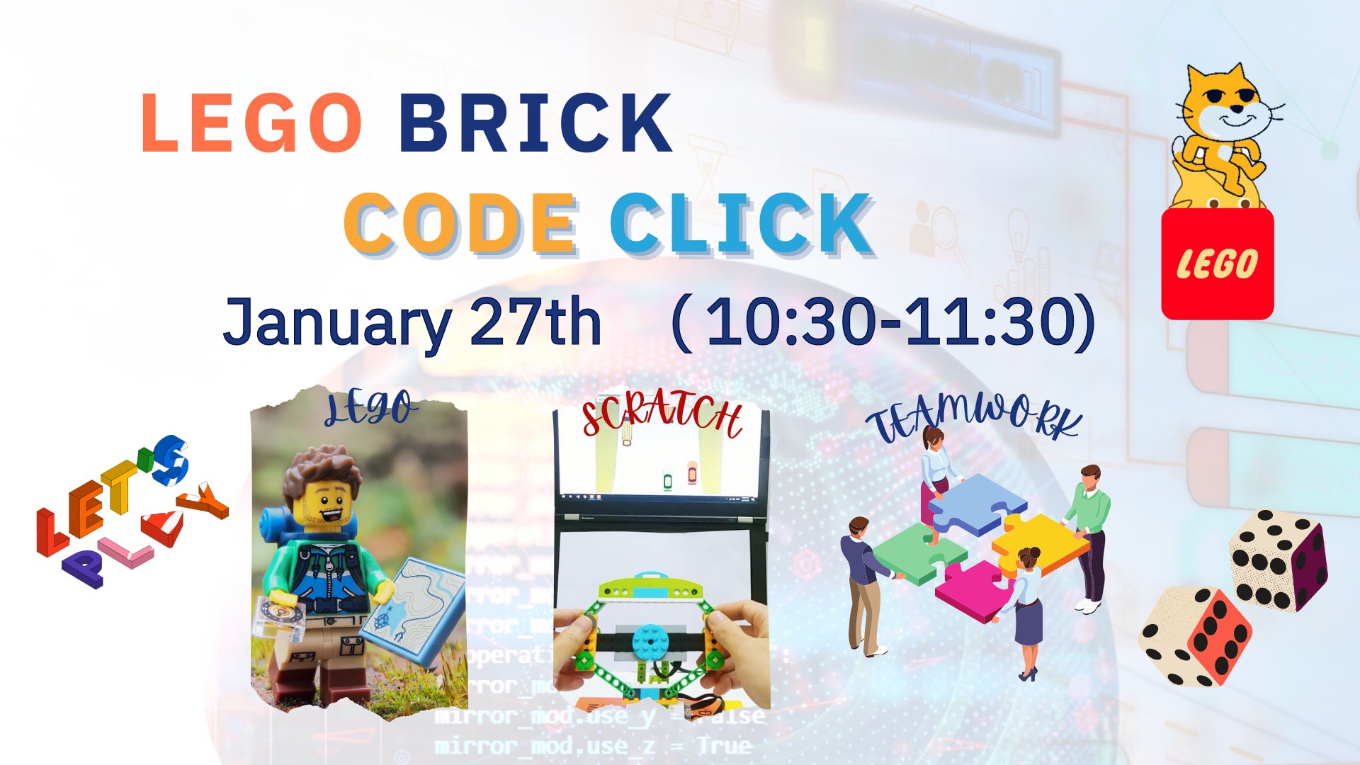 子供向け英語イベント:LEGOとScratchで楽しく学ぼう! 子供向け英語イベント:LEGOとScratchで楽しく学ぼう!