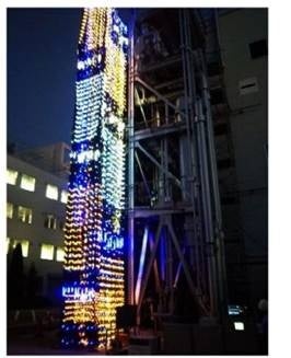 写真4 LEDで発電を確認